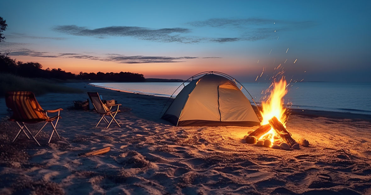 camping en bord de mer